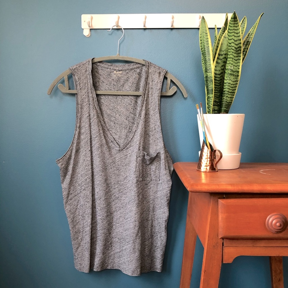Madewell v-neck tank